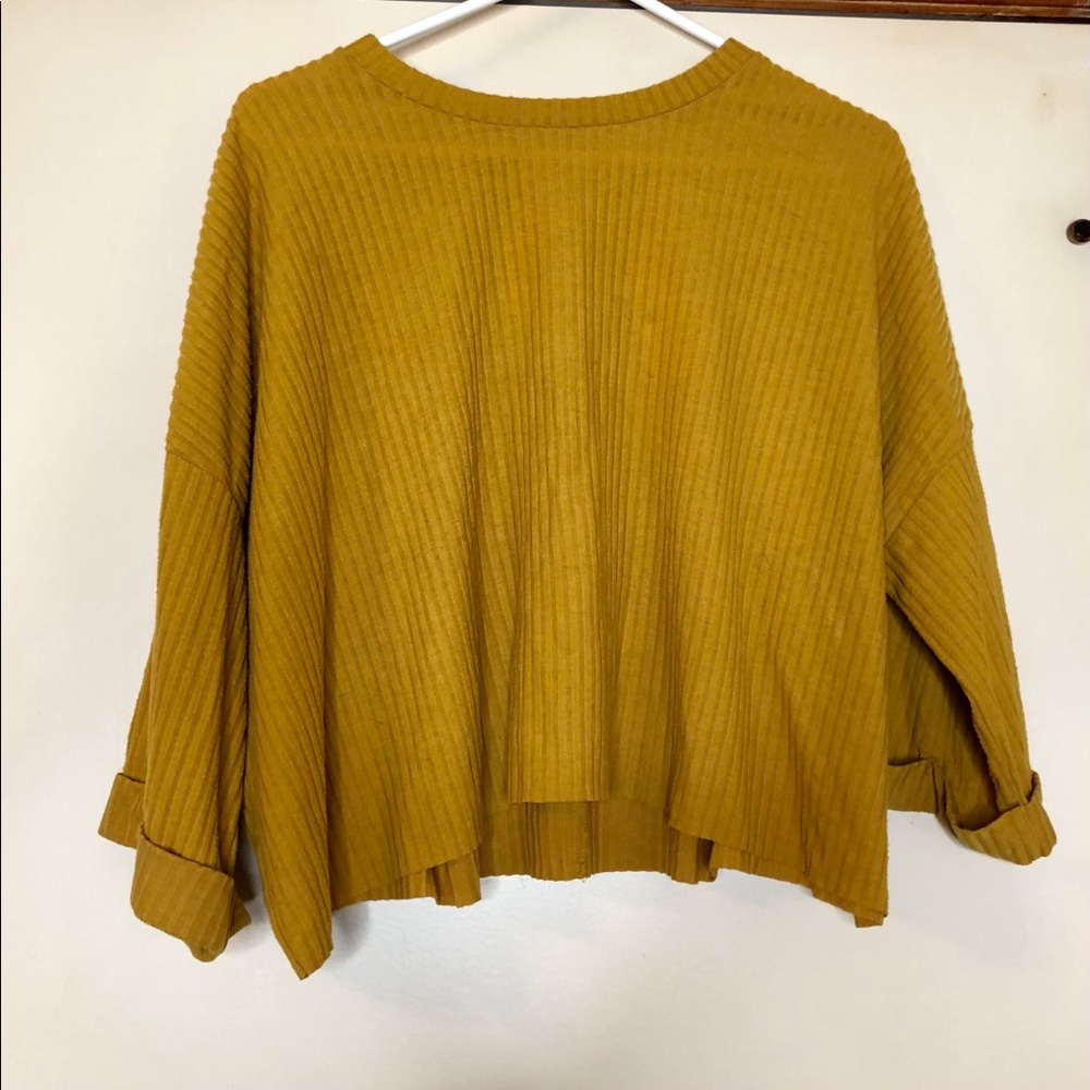 Forever 21 Boxy Top/Mustard Top